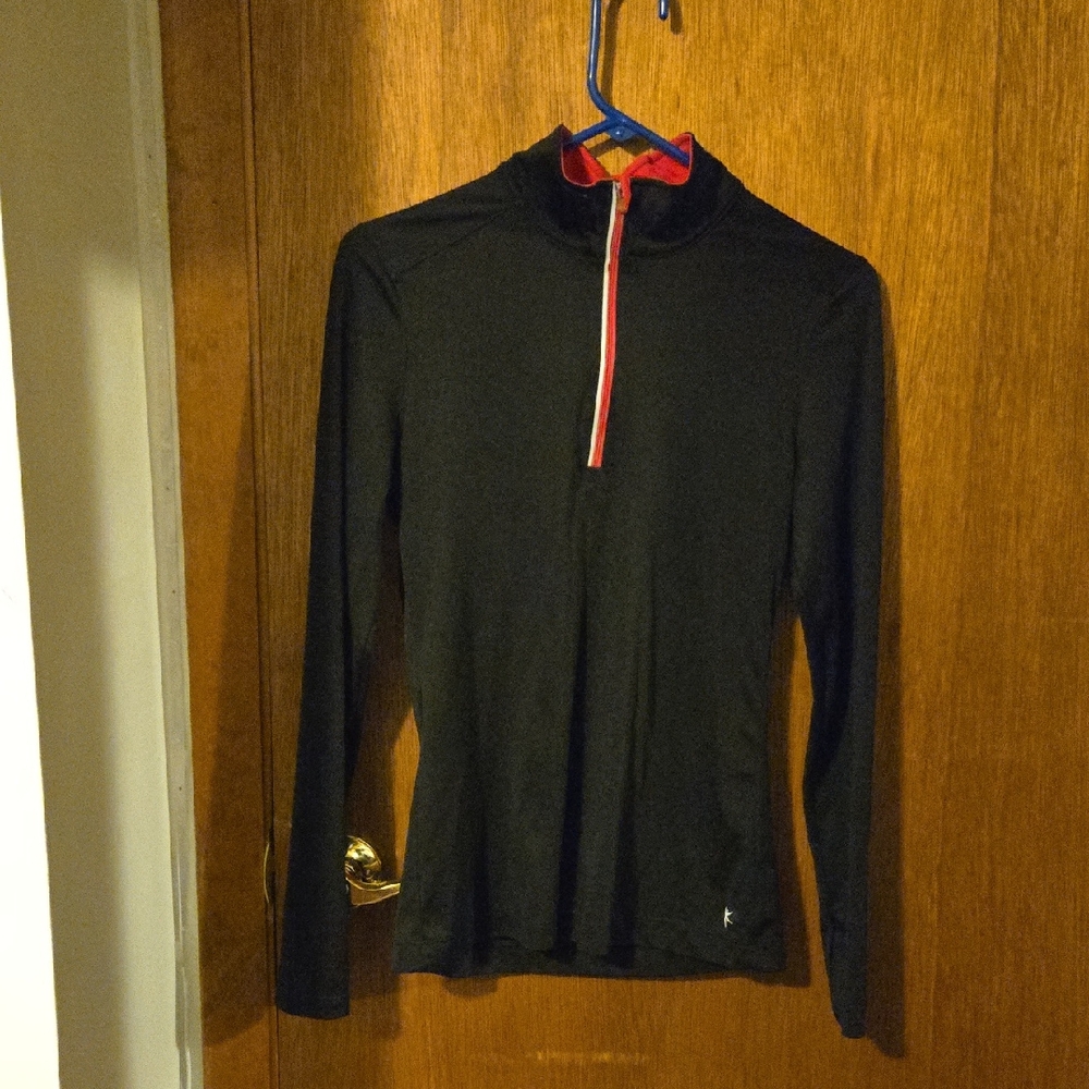 Danskin Now Black Semi-Fitted Shirt